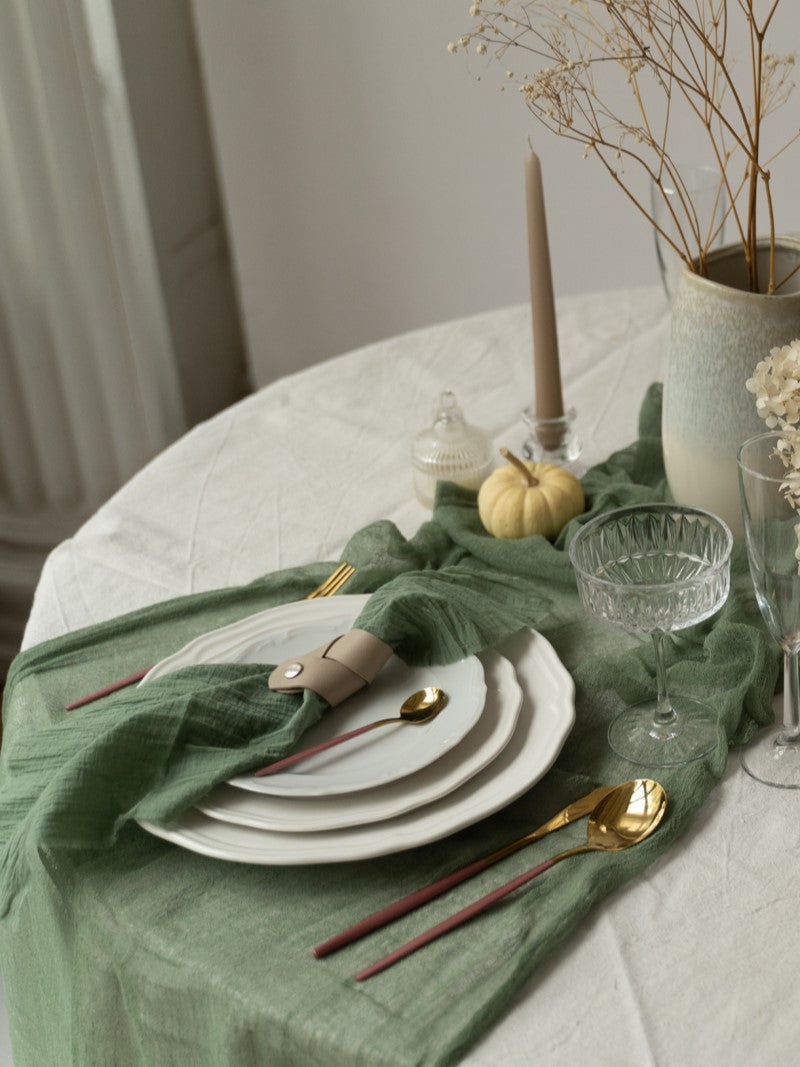 Khaki Cheesecloth Wedding and Party Napkins