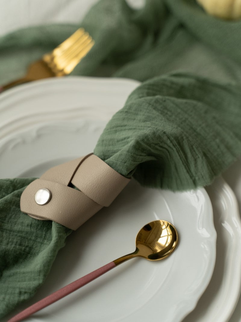 Khaki Cheesecloth Wedding and Party Napkins