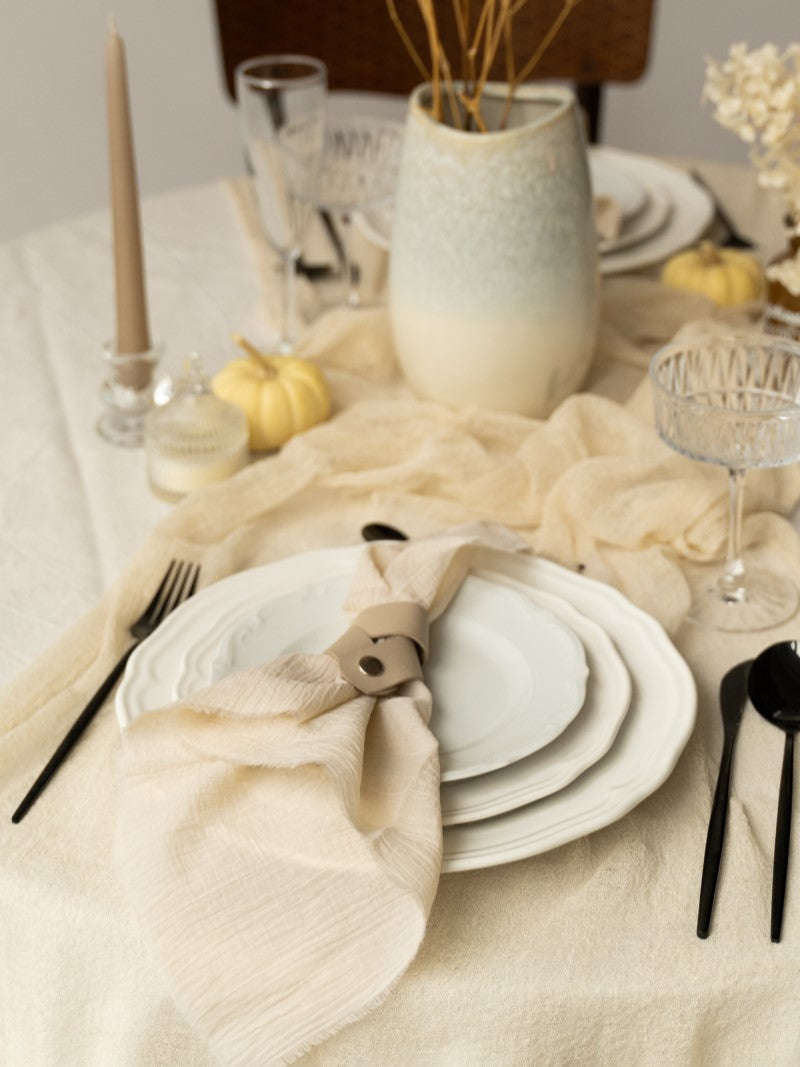 Sand Cheesecloth Wedding and Party Napkins