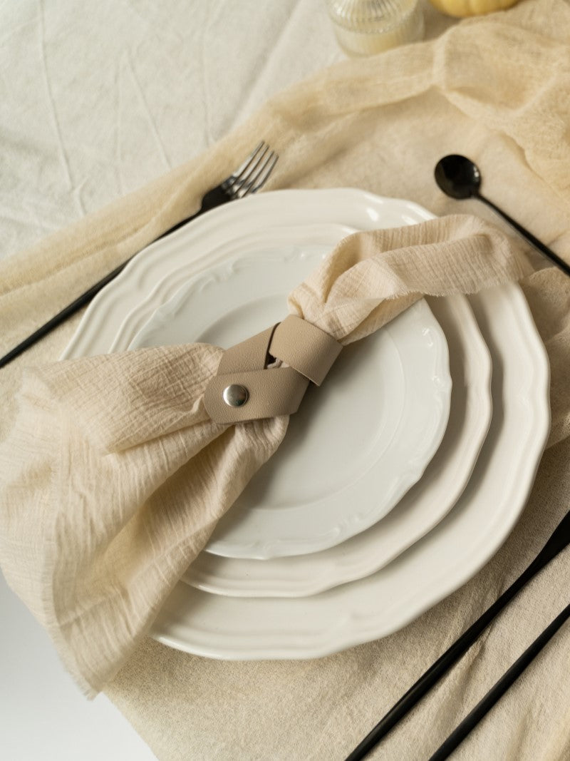 Sand Cheesecloth Wedding and Party Napkins