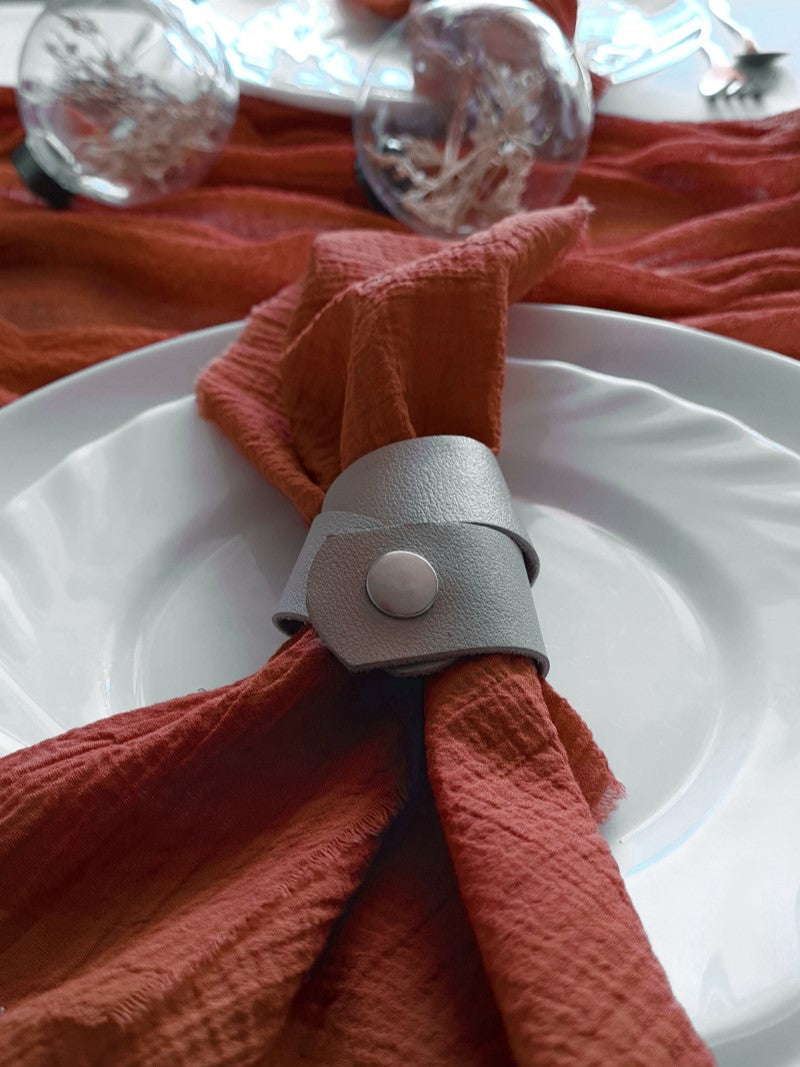 Terracotta Cheesecloth Wedding and Party Napkins