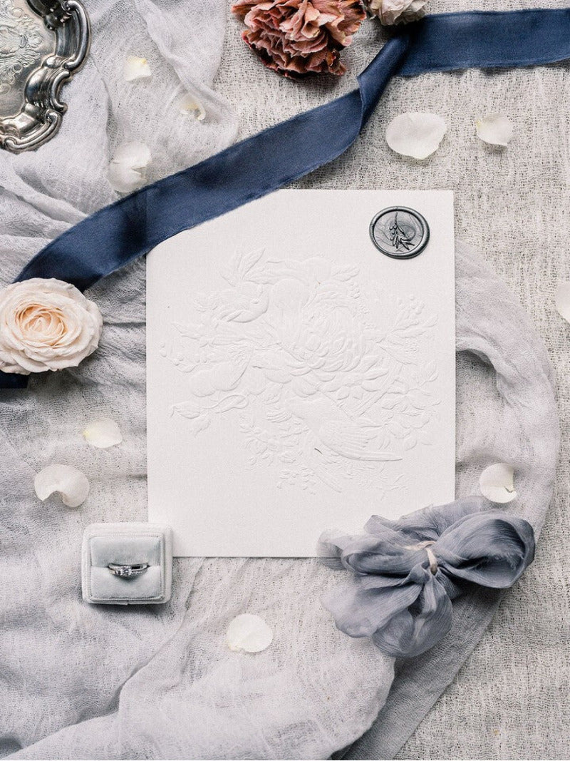 Light Grey Cheesecloth Table Runner